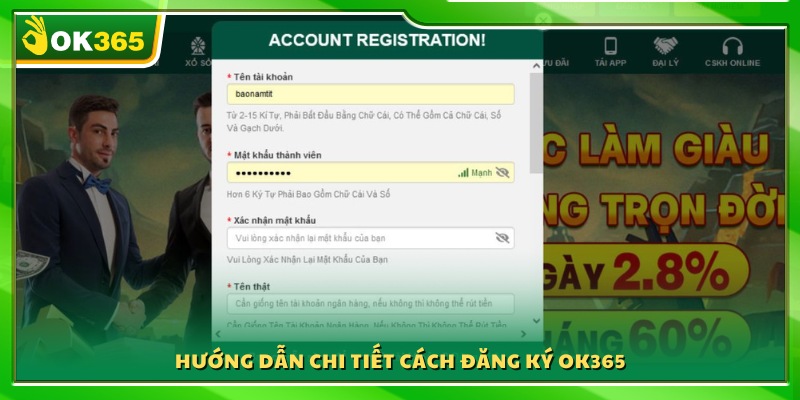 Các bước tạo tài khoản thành công 100%